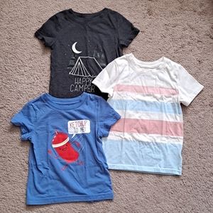 3 Cat & Jack Toddler Boy Short Sleeve Tshirts 2T